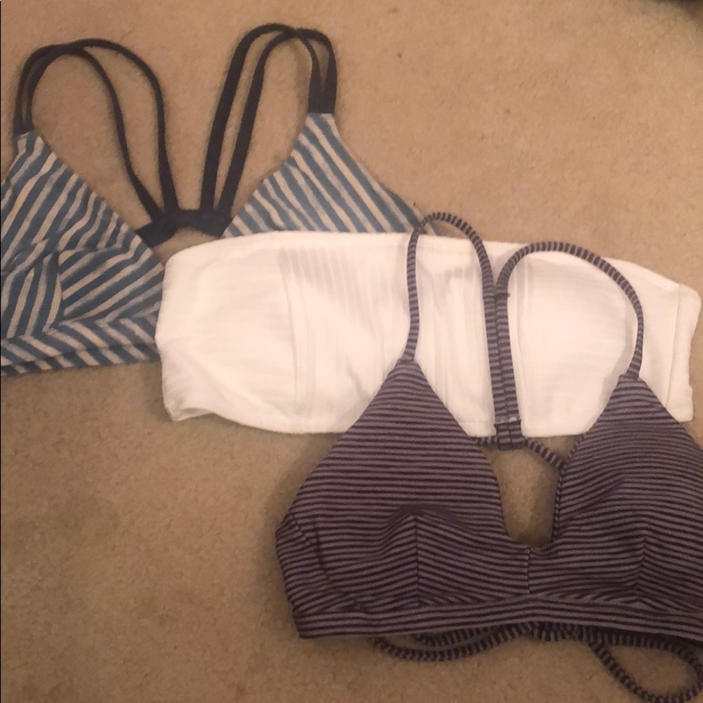 bundle of three swim suit tops